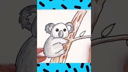 Как нарисовать коалу? #shorts