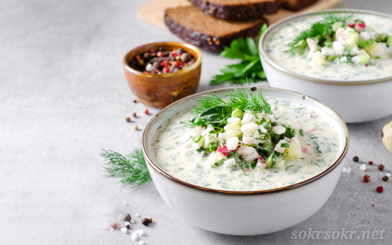 Лёгкая окрошка