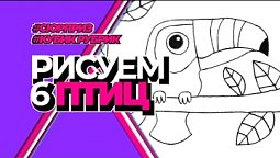 Как РИСОВАТЬ птиц? СЮРПРИЗ! | КУБИК РУБРИК